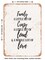 DECORATIVE METAL SIGN - Family a Little Bit of Crazy a Little Bit of Loud and a Whole Lot of Love - Vintage Rusty Look